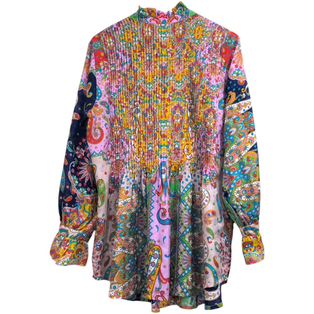 NWOT JOHNNY WAS Braemar Kita Tunic Long sleeves Medium $400 - Picture 4 of 7